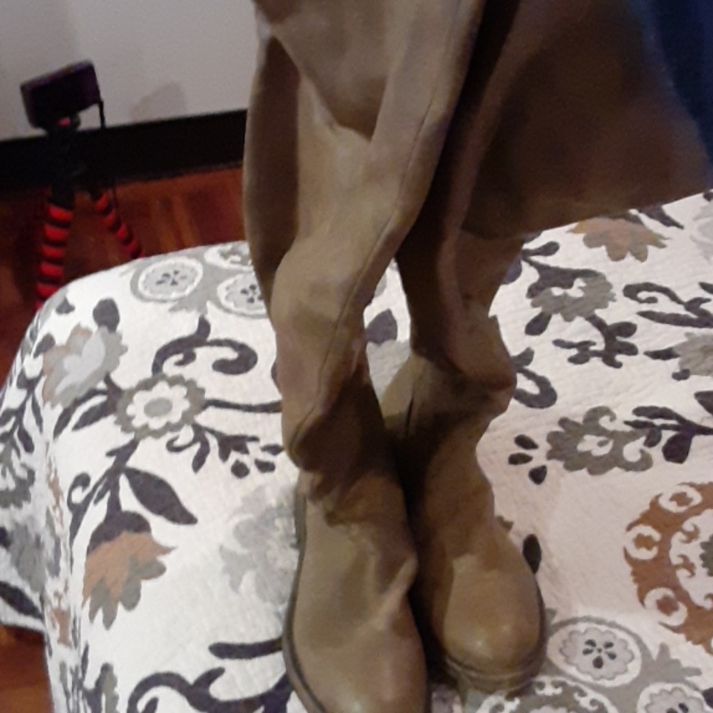 Thigh high booties